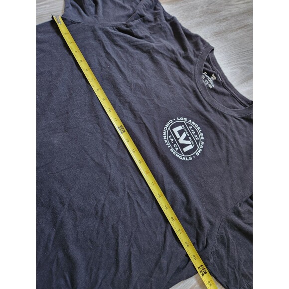 Super Bowl LVI Dueling Tickets LA Rams  Cincinnati Bengals Fanatic Black Tee 2XL - Picture 5 of 7